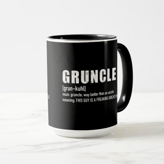 Gruncle for great uncle mok (Voorkant rechts)
