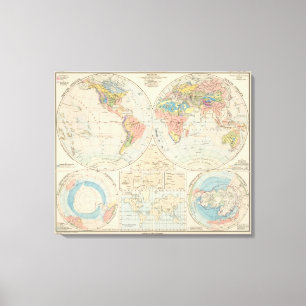 Grund u Boden - Soil Atlas Map Canvas Afdruk