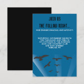 GRUNDGE TREE AVEC BIRDS Bar Carte Bat mitzvah (Devant / Derrière)