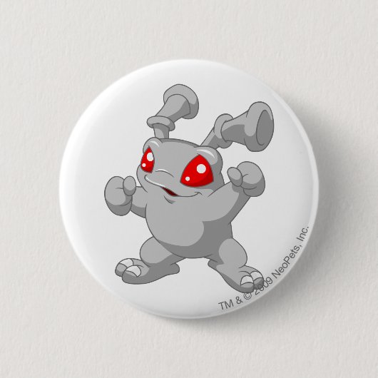 Grundo Silver Ronde Button 5,7 Cm (Voorkant)