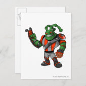 Grundo Virtupets Space Station Player Briefkaart (Voorkant / Achterkant)