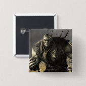 Grundy Vierkante Button 5,1 Cm (Voorkant /achterkant)