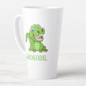 grüne Krokodil Latte Mok (Linkerhoek)