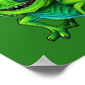 Grüne Monster-Grille - Poster (Hoek)