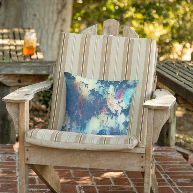 Grune patina, coussin extérieur rustique vintage (Chaise)