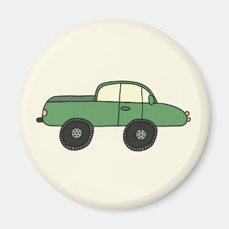 Grüner Geländewagen Magneet