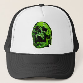 Grüner Vampirschädel Trucker Pet