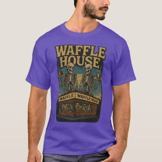 Grunge 70s Waffle House Design T-shirt