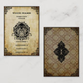 Grunge Aas van Schoppen Visitekaartje (Voorkant / Achterkant)