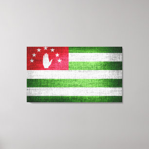Grunge Abkhazia Flag Canvas Afdruk