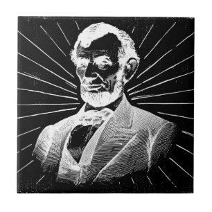 grunge abraham lincoln tegeltje