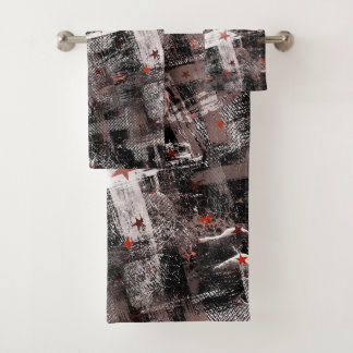 Grunge, abstract. bad handdoek