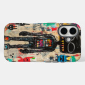 Grunge Abstracte kunst telefoonhoesje Case-Mate iPhone Case (Achterkant (horizontaal))