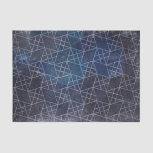 Grunge Abstracte textuur Chic Weathered Silver Blu Tissuepapier
