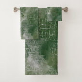 Grunge Abstrait rustique en Forêt, Vert pin, Gris (En situation)