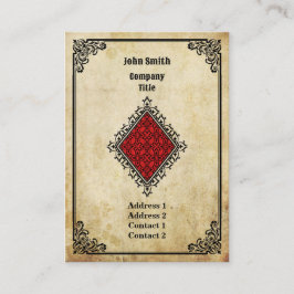 Grunge Ace of Diamonds Visitekaartje