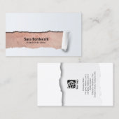 Grunge achtergrondRipped professioneel Visitekaart Visitekaartje (Voorkant / Achterkant)