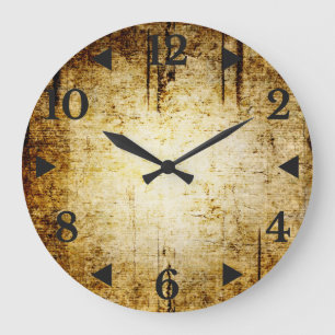 Grunge acrylwandklok grote klok