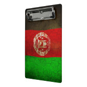 Grunge Afghanistan Flag Mini Klembord (Angled2)