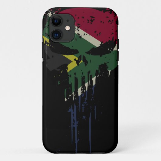 Grunge Africa skull Hoesje-Mate iPhone Case (Achterkant)
