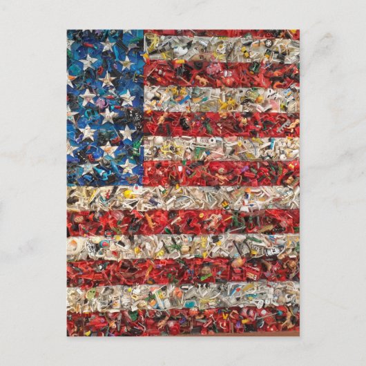 grunge american flag briefkaart (Voorkant)