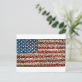 grunge american flag briefkaart (Staand voorkant)