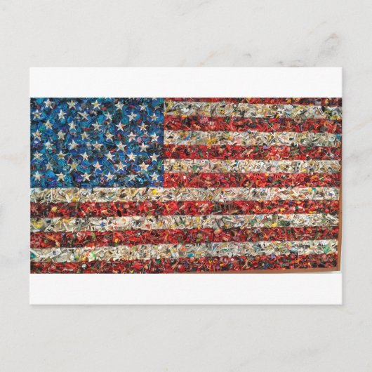 grunge american flag briefkaart (Voorkant)