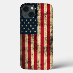 Grunge American Flag iPhone 13 Hoesje