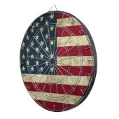 Grunge American Flag Dartbord (Voorkant Rechts)