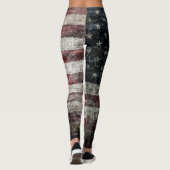 Grunge American Flag Leggings (Achterkant)