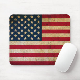  Grunge American Flag Mousepad Muismat