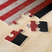 Grunge American Flag Patriotic Design Legpuzzel (Zijkant)