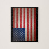 Grunge American Flag Patriotic Design Legpuzzel (Verticaal)