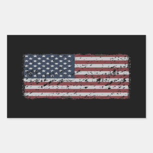 Grunge American Flag - Patriottische Stickers