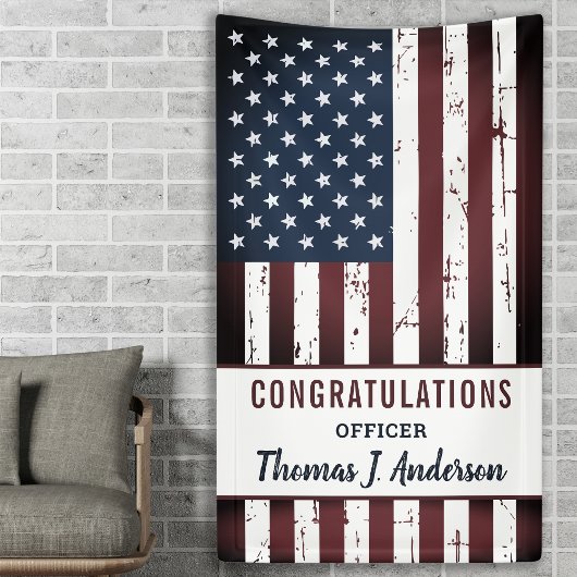 Grunge American Flag Police Spandoek