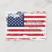 Grunge American Flag Visitekaartje (Achterkant)