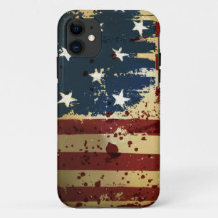 Grunge American Patriotic Flag iPhone 5 Hoesje