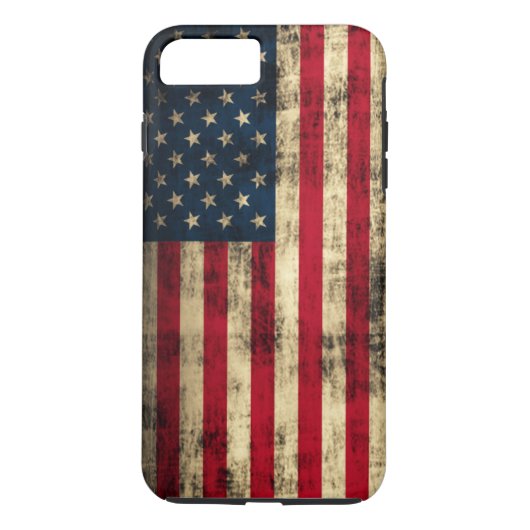 Grunge Amerikaanse Vlag Case-Mate iPhone Case (Achterkant)