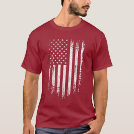 Grunge Amerikaanse Vlag T-shirt