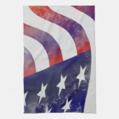 Grunge Amerikaanse vlag Theedoek (Verticaal)