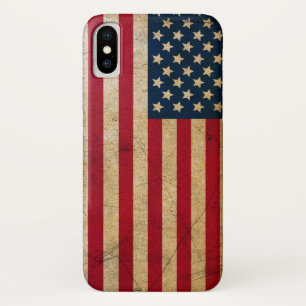 Grunge Amerikaanse vlag Verenigde Staten iPhone X Hoesje