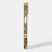  Grunge Artisan Botanisch Monogram Case-Mate iPhone Case (Achterkant / Rechts)