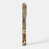  Grunge Artisan Botanisch Monogram iPhone Hoesje (Rechterkant)