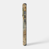  Grunge Artisan Botanisch Monogram iPhone Hoesje (Linkerkant)