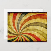  Grunge Background as Carnival Circus Briefkaart (Voorkant / Achterkant)