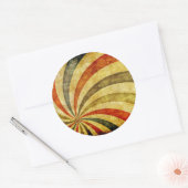  Grunge Background as Carnival Circus Ronde Sticker (Envelop)
