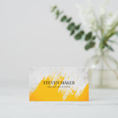 Grunge Background | Uitdrukkend geborsteld Visitekaartje (Staand voorkant)