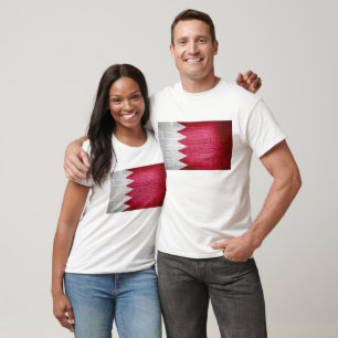 Grunge Bahrein Vlag T-shirt