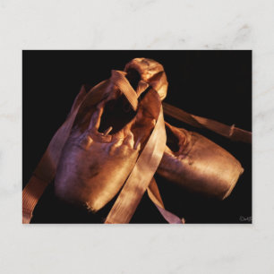 Grunge Ballet Pointe Shoes Briefkaart
