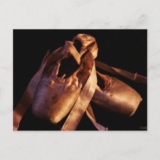 Grunge Ballet Pointe Shoes Briefkaart